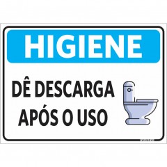 Placa de Sinalização Higiene Não Jogue Papel No Vaso Sanitário - Look  Placas de Sinalização
